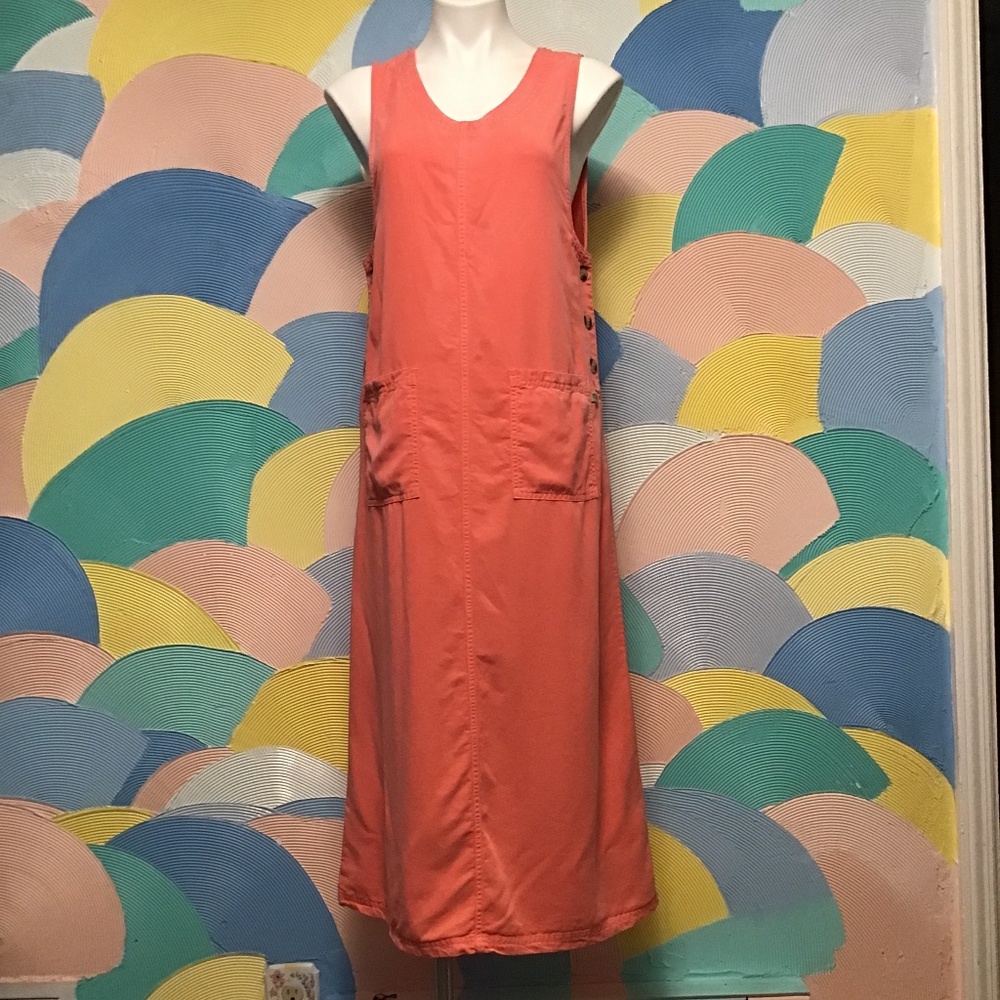 Natural Origins Maxi Dress w/Buttons size S petite